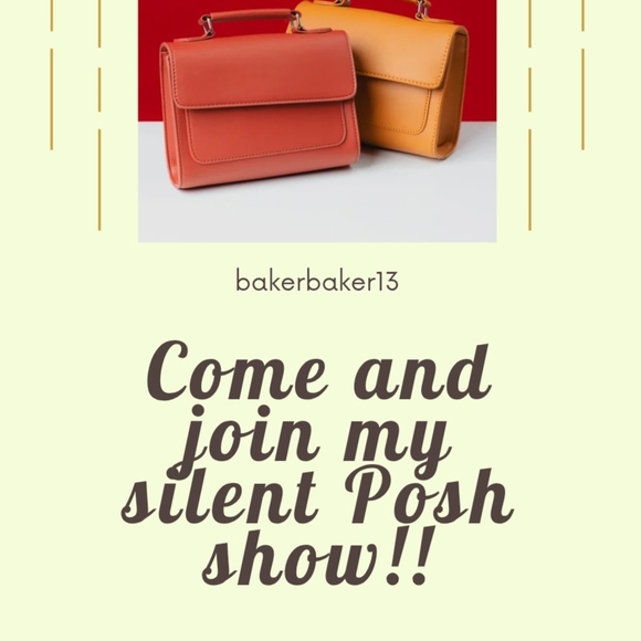 Elegant Women's Leather Handbag - Orange and Tan - Picture 1 of 1
